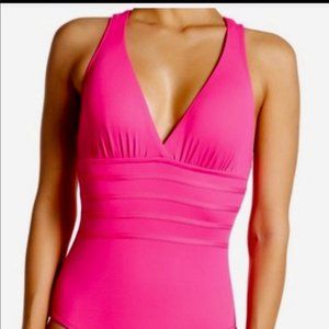 La Blanca Pink One Piece Swimsuit